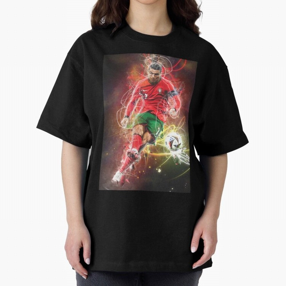 Cristiano Ronaldo Oversized T-Shirt Celebrate Football Dreams Across the FIFA World Cup 2026 Journey through Cristiano Ronaldo Highlights, Brazil, Portugal and Argentina Pride, Worldwide Fan Energy, Dramatic Goals, Stadium Lights and Championship