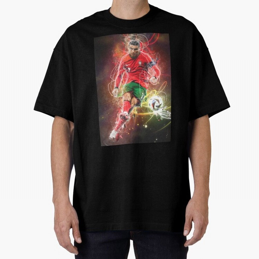 Cristiano Ronaldo Oversized T-Shirt Celebrate Football Dreams Across the FIFA World Cup 2026 Journey through Cristiano Ronaldo Highlights, Brazil, Portugal and Argentina Pride, Worldwide Fan Energy, Dramatic Goals, Stadium Lights and Championship