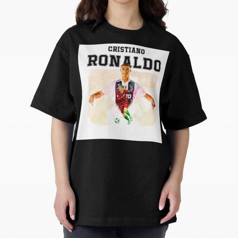 Cristiano Ronaldo 7 Oversized T-Shirt Turn Football Passion into Global Football Passion for FIFA World Cup 2026, Featuring Neymar, Haaland and Cristiano Ronaldo, England, France and Netherlands, Stadium Chants, National Pride, Trophy Dreams and