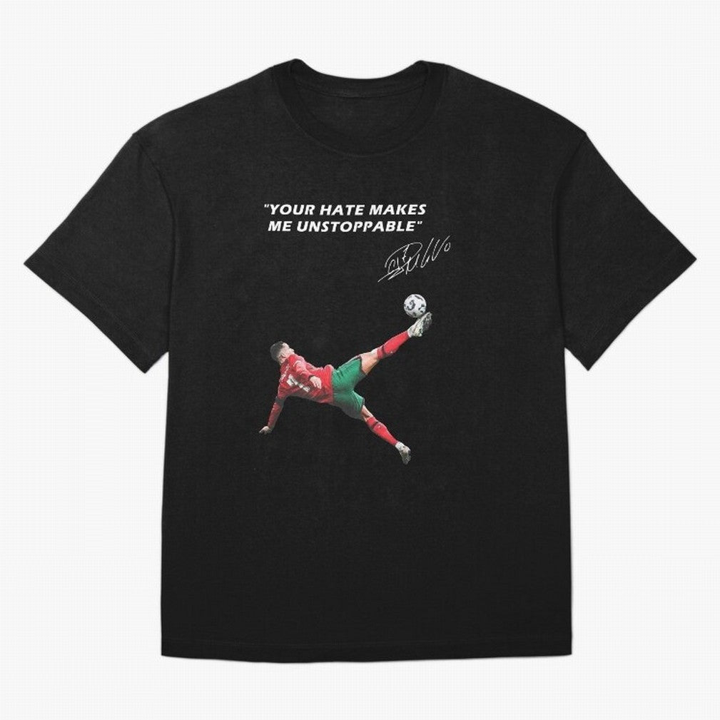 Cristiano Ronaldo Footballer Oversized T-Shirt Showcase Match Day Hype around FIFA World Cup 2026, Mbappe, England and Germany, Game Day Rituals, Football Legends, Country Pride and the Road to the Final; Ideal for Football Dads, Football Moms,