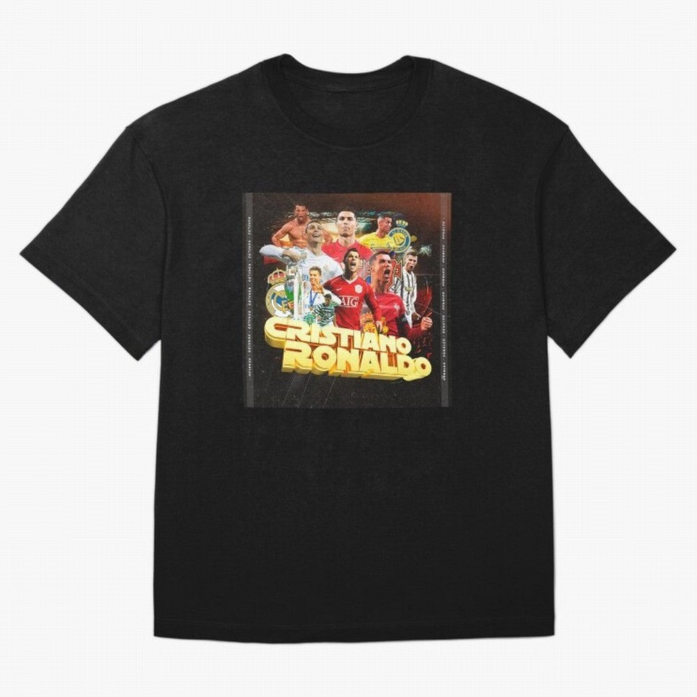 Cristiano Ronaldo Best of Career Oversized T-Shirt Celebrate Soccer Greatness during Global Football Passion for FIFA World Cup 2026 Group Stage, Centered on CR7, Argentina, Fan Favorite Moments, National Team Passion, Big Match Drama and Soccer