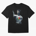 Cristiano Ronaldo splash art Oversized T-Shirt Celebrate the Biggest Stage of FIFA World Cup 2026 Group Stage for Fans of Cristiano Ronaldo, Haaland and CR7 and Portugal, Bringing Championship Spirit, Famous Goals, Roaring Crowds and International