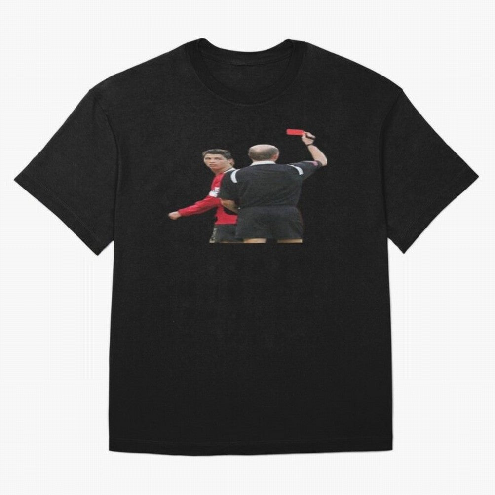 Cristiano Ronaldo Red Card Oversized T-Shirt Follow FIFA World Cup 2026 Group Stage Featuring Cristiano Ronaldo, Haaland and CR7, Portugal, Spain and Germany Energy, Sports Nostalgia, International Competition, Famous Players and Unforgettable