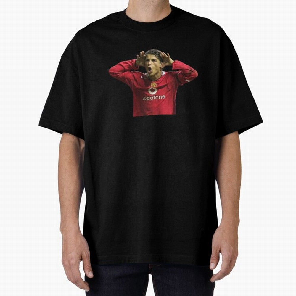 Crisitano Ronaldo Oversized T-Shirt Celebrate National Team Dreams in Global Football Passion for FIFA World Cup 2026 Group Stage, Celebrating Neymar, England, France and Netherlands, Soccer Culture, Superstar Moments, National Team Dreams and