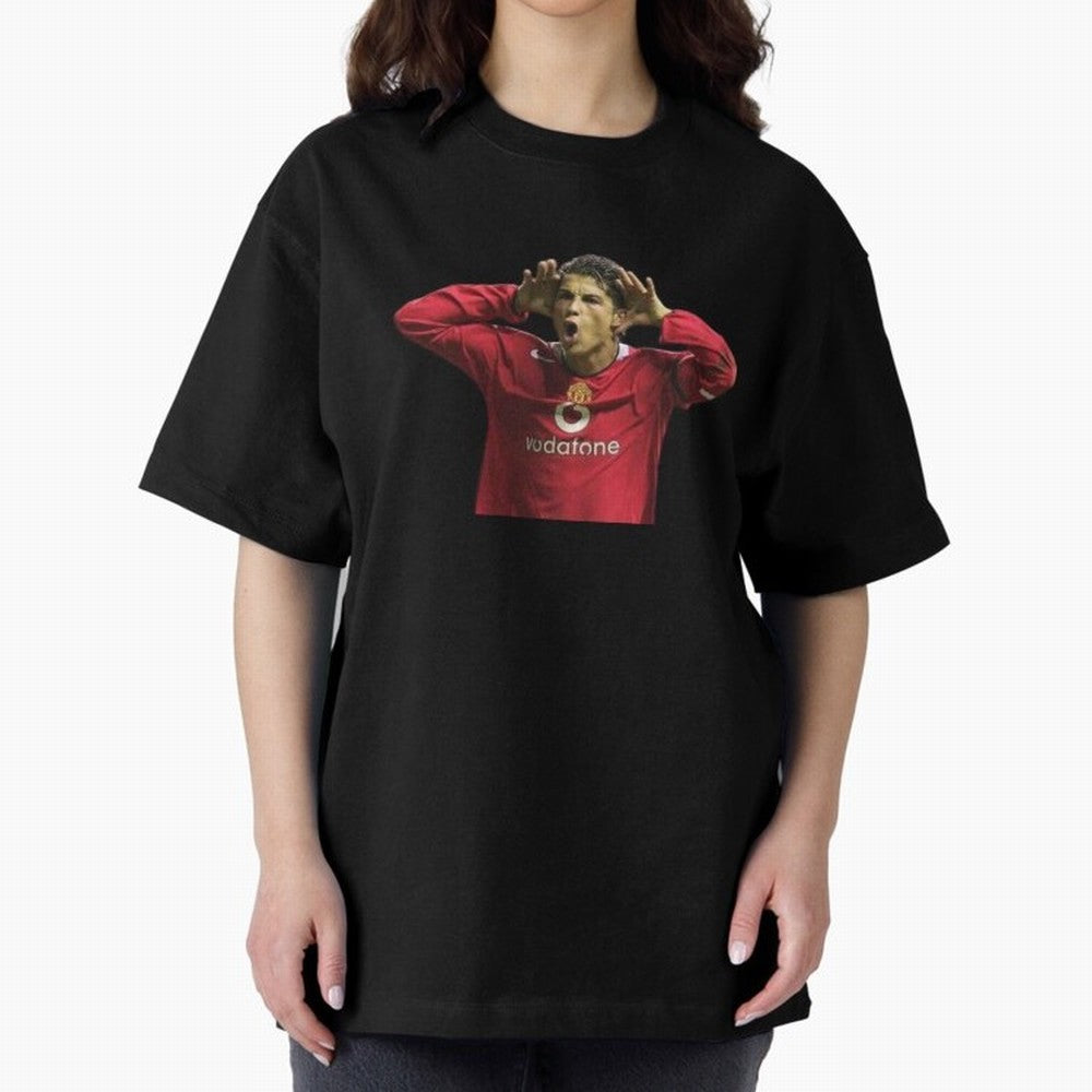 Crisitano Ronaldo Oversized T-Shirt Celebrate National Team Dreams in Global Football Passion for FIFA World Cup 2026 Group Stage, Celebrating Neymar, England, France and Netherlands, Soccer Culture, Superstar Moments, National Team Dreams and