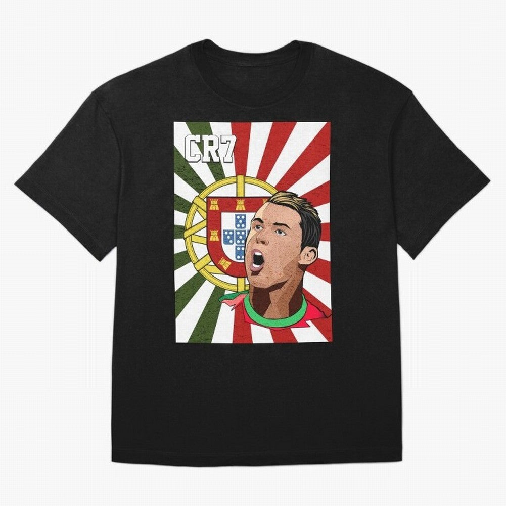 Cristiano Ronaldo 7 Oversized T-Shirt Celebrate Soccer Greatness during the FIFA World Cup 2026 Group Stage Journey through Neymar Highlights, England and Germany Pride, Stadium Memories, Football Loyalty, International Chants and Championship