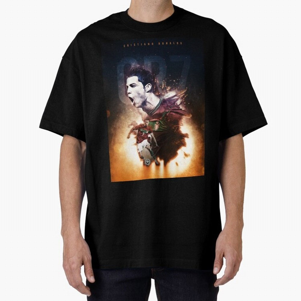 Cristiano Ronaldo 7 Oversized T-Shirt Celebrate Soccer Greatness during Match Day Hype around FIFA World Cup 2026 USA Canada Mexico, Cristiano Ronaldo, Haaland and CR7, Netherlands, Game Day Rituals, Football Legends, Country Pride and the Road to