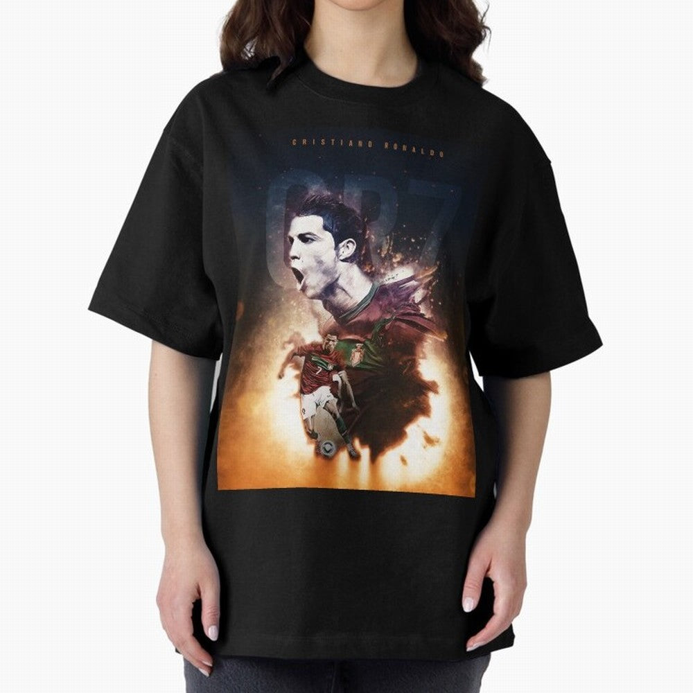 Cristiano Ronaldo 7 Oversized T-Shirt Celebrate Soccer Greatness during Match Day Hype around FIFA World Cup 2026 USA Canada Mexico, Cristiano Ronaldo, Haaland and CR7, Netherlands, Game Day Rituals, Football Legends, Country Pride and the Road to