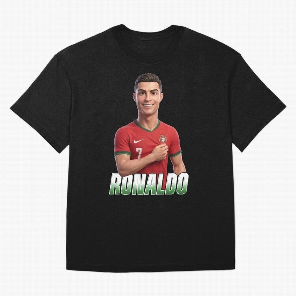 Ronaldo Oversized T-Shirt Build FIFA World Cup 2026 USA Canada Mexico for Fans of CR7 and Argentina, France and Brazil, Bringing Supporter Pride, Iconic Celebrations, Legendary Names and Global Match Day Energy; Created for Match Day Parties,