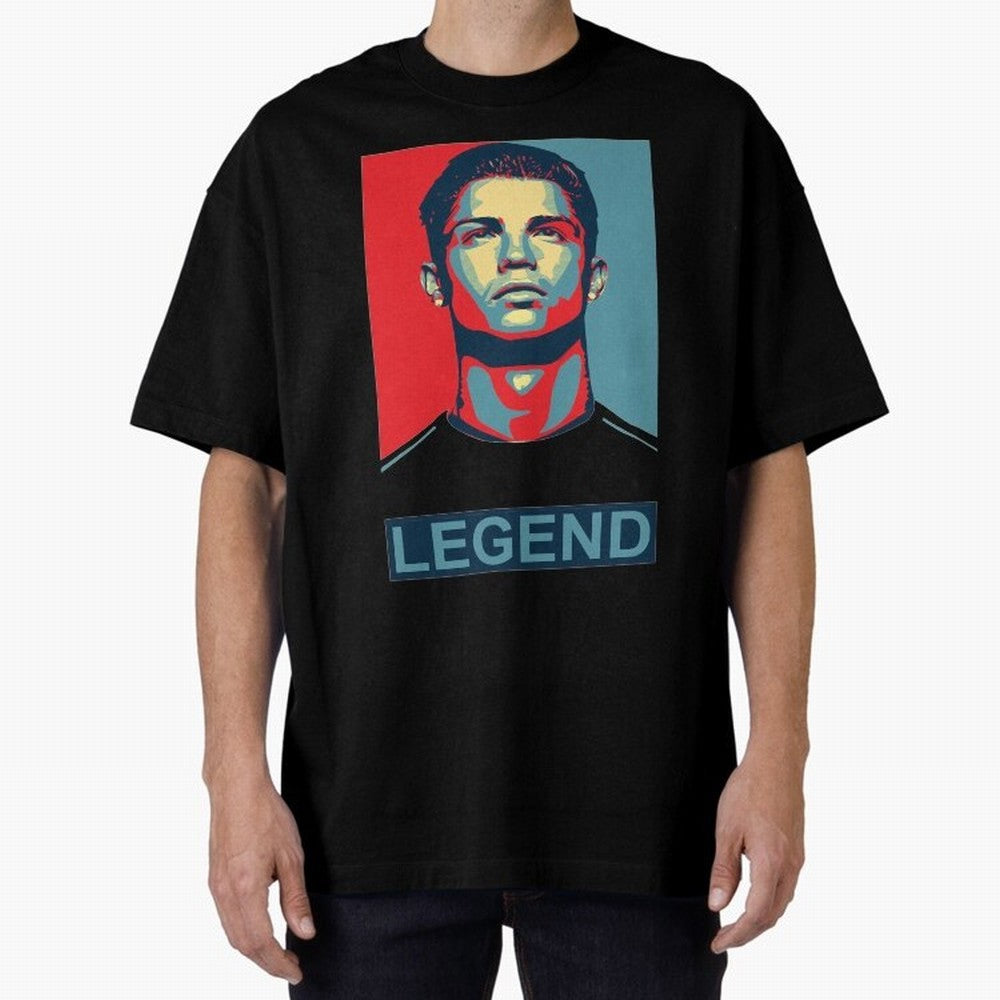 cristiano ronaldo legend Oversized T-Shirt Celebrate Classic Football Spirit in Global Football Passion for FIFA World Cup 2026, Celebrating Mbappe and Neymar, Spain and Netherlands, Match Day Excitement, Supporter Culture, Golden Goals and Global
