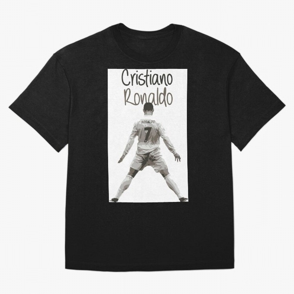 Cristiano Ronaldo Celebration Oversized T-Shirt Support Iconic Players in FIFA World Cup 2026 Group Stage for Fans of Mbappe and Neymar and Netherlands, Bringing Goal Celebration Energy, Supporter Heritage, Football Icons and Worldwide Tournament