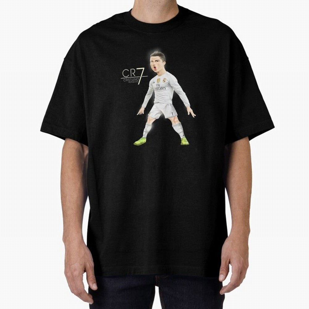 CR7 Oversized T-Shirt Celebrate Global Passion for FIFA World Cup 2026 USA Canada Mexico Inspired by Mbappe and Neymar, France Energy, Supporter Pride, Iconic Celebrations, Legendary Names and Global Match Day Energy; Created for Match Day Parties,