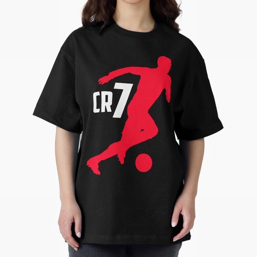 Cristiano Ronaldo Oversized T-Shirt Live for the Drama of FIFA World Cup 2026 Built around Messi, Neymar and Mbappe, Brazil Energy, Football Passion, Legendary Performances, Festival Vibes and Supporter Community; Great for Watch Parties, Sports