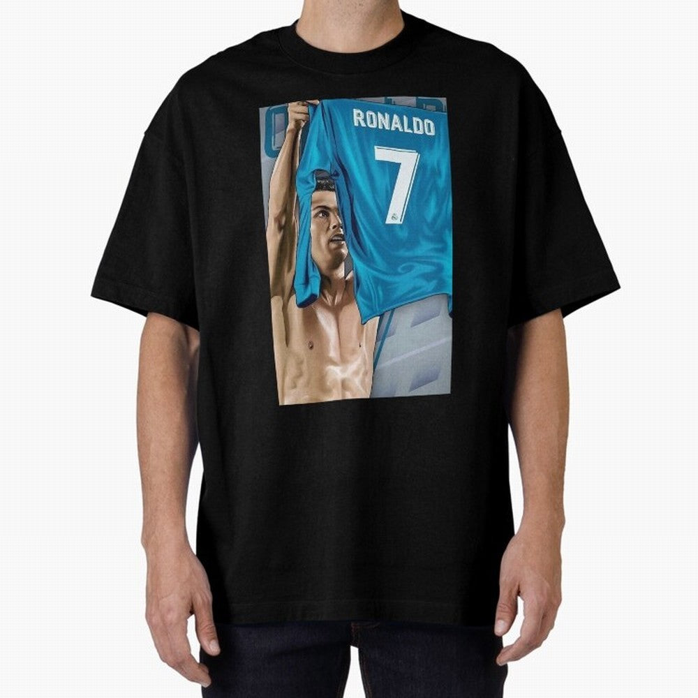 Cristiano Ronaldo Oversized T-Shirt Celebrate the Stars of Global Football Passion for FIFA World Cup 2026 USA Canada Mexico, with Neymar, Argentina, Goal Celebration Energy, Supporter Heritage, Football Icons and Worldwide Tournament Joy; Made for