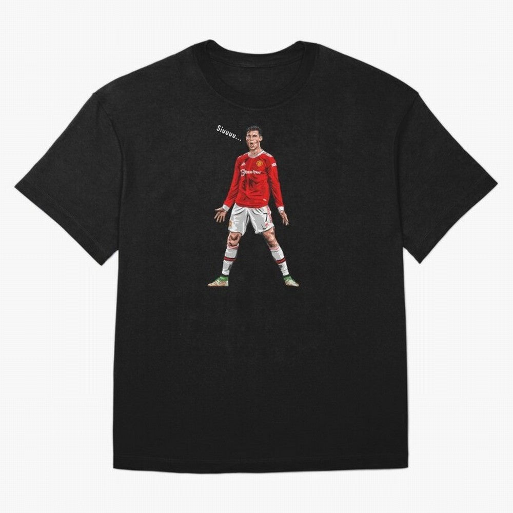 Christiano Ronaldo CR7 Siuuuuu... Oversized T-Shirt Bring Home FIFA World Cup 2026 Group Stage Spirit, Made for Brazil, Cristiano Ronaldo, Haaland and CR7, Tournament Hype, Historic Matchups, Family Viewing Parties and Global Sports Pride; Great