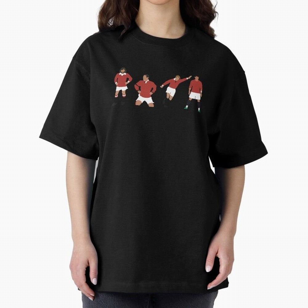Manchester United Number 7 Design! Oversized T-Shirt Stand with FIFA World Cup 2026 Group Stage for Fans of Messi and Cristiano Ronaldo and France, Bringing Champion Mindset, Group Stage Buzz, Knockout Tension and Passionate Fan Culture; Perfect