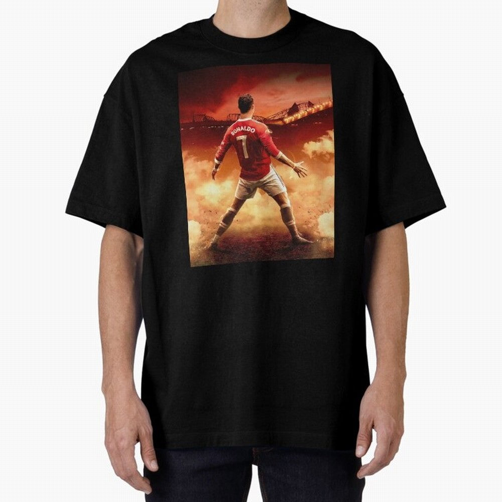 Ronaldo Cr7 Siuuu Manchester,Ronaldo Gifts,Ronaldo Cover,Ronaldo Prints Oversized T-Shirt Experience the FIFA World Cup 2026 Group Stage Journey through Haaland and Mbappe Highlights, Argentina, France and Brazil Pride, Worldwide Fan Energy,