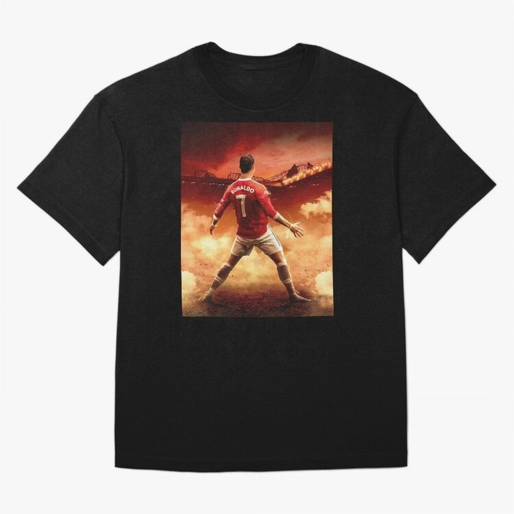 Ronaldo Cr7 Siuuu Manchester,Ronaldo Gifts,Ronaldo Cover,Ronaldo Prints Oversized T-Shirt Experience the FIFA World Cup 2026 Group Stage Journey through Haaland and Mbappe Highlights, Argentina, France and Brazil Pride, Worldwide Fan Energy,