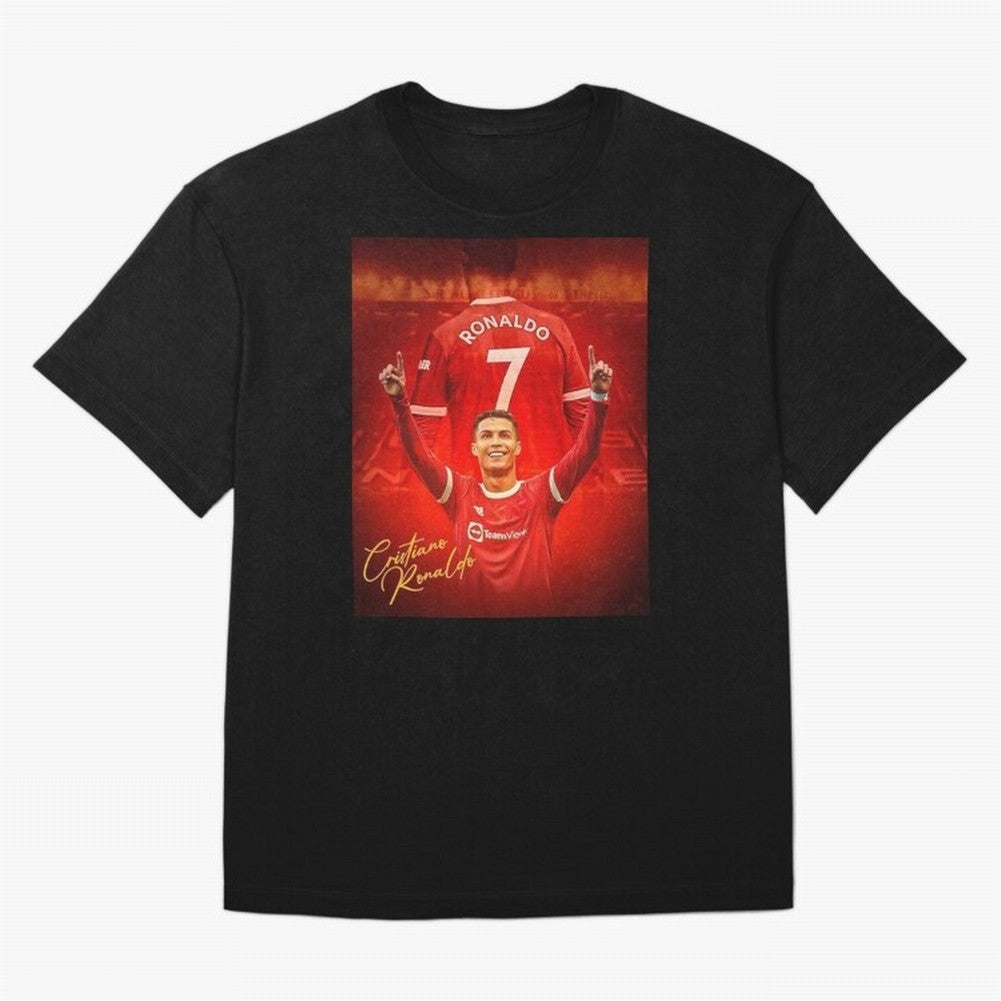 Cristiano Ronaldo Poster Oversized T-Shirt Carry FIFA World Cup 2026 Group Stage for Fans of Messi, Neymar and Mbappe and Brazil, Portugal and Argentina, Bringing Fan Favorite Moments, National Team Passion, Big Match Drama and Soccer History;