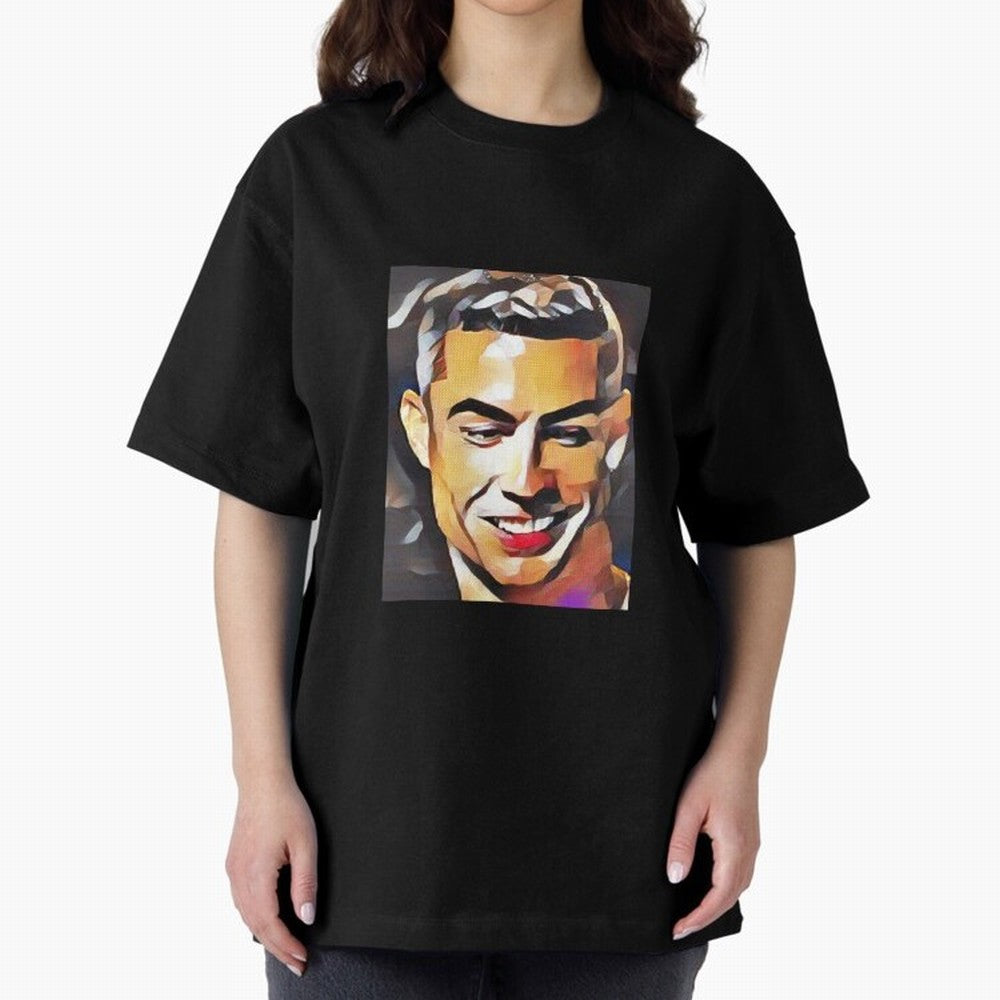 Cristiano Ronaldo Oversized T-Shirt Show Support during FIFA World Cup 2026 USA Canada Mexico Built around Cristiano Ronaldo, Haaland and CR7, Spain Energy, Champion Mindset, Group Stage Buzz, Knockout Tension and Passionate Fan Culture; Created