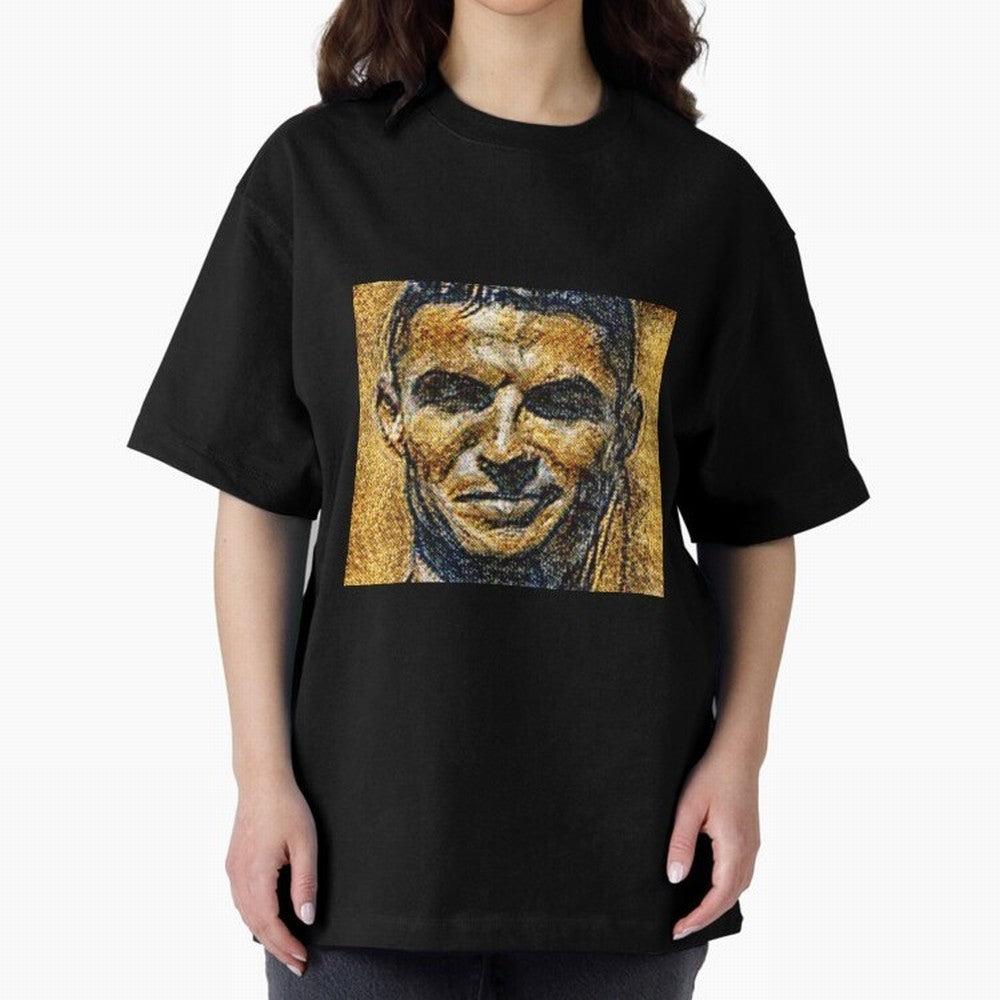 Cristiano Ronaldo Oversized T-Shirt Celebrate Global Football Passion for FIFA World Cup 2026, Featuring Neymar, Haaland and Cristiano Ronaldo, France, Goal Celebration Energy, Supporter Heritage, Football Icons and Worldwide Tournament Joy; Great
