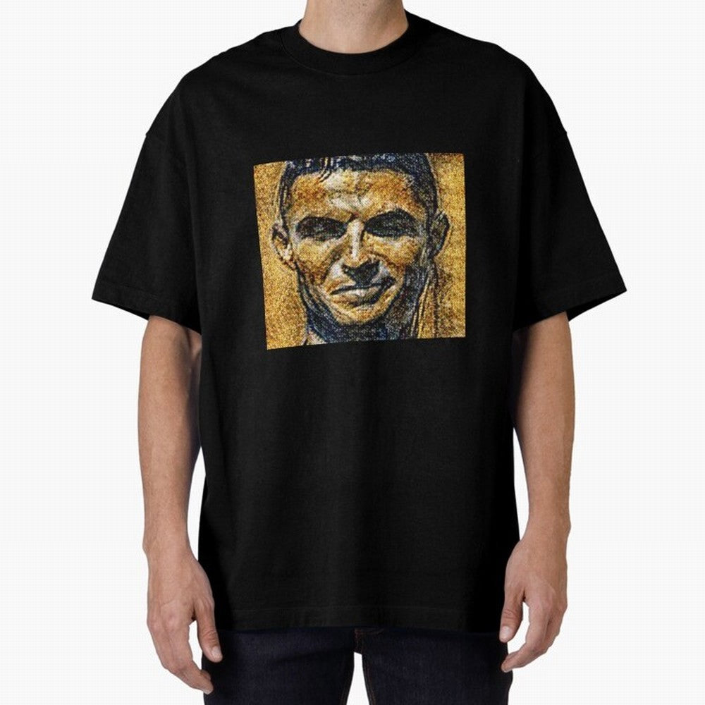 Cristiano Ronaldo Oversized T-Shirt Celebrate Global Football Passion for FIFA World Cup 2026, Featuring Neymar, Haaland and Cristiano Ronaldo, France, Goal Celebration Energy, Supporter Heritage, Football Icons and Worldwide Tournament Joy; Great