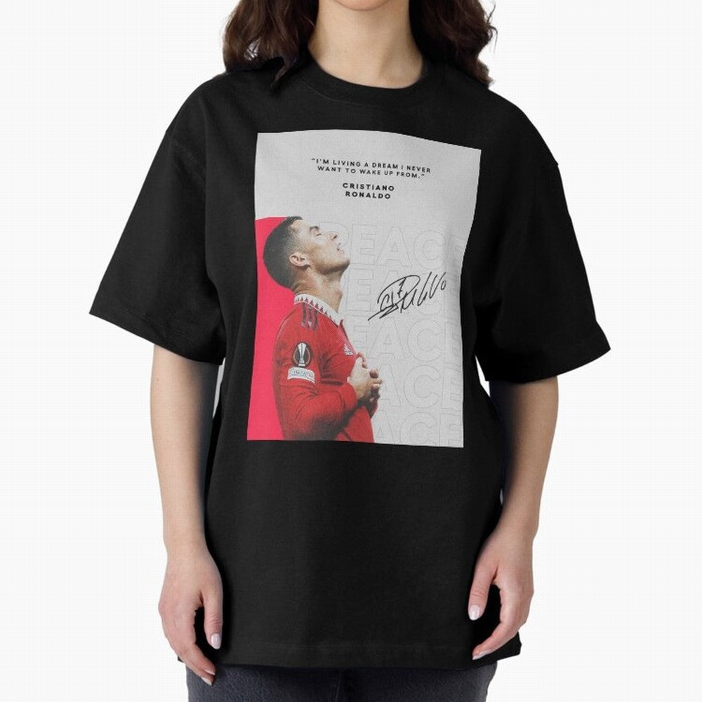 PEACE OF MIND Oversized T-Shirt Bring Champion Energy into Match Day Hype around FIFA World Cup 2026 USA Canada Mexico, Cristiano Ronaldo, France, Stadium Chants, National Pride, Trophy Dreams and Unforgettable Football Memories; Perfect for