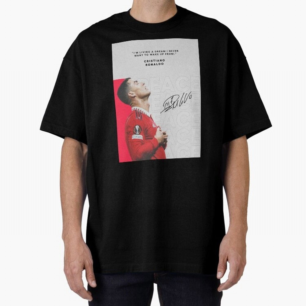 PEACE OF MIND Oversized T-Shirt Bring Champion Energy into Match Day Hype around FIFA World Cup 2026 USA Canada Mexico, Cristiano Ronaldo, France, Stadium Chants, National Pride, Trophy Dreams and Unforgettable Football Memories; Perfect for