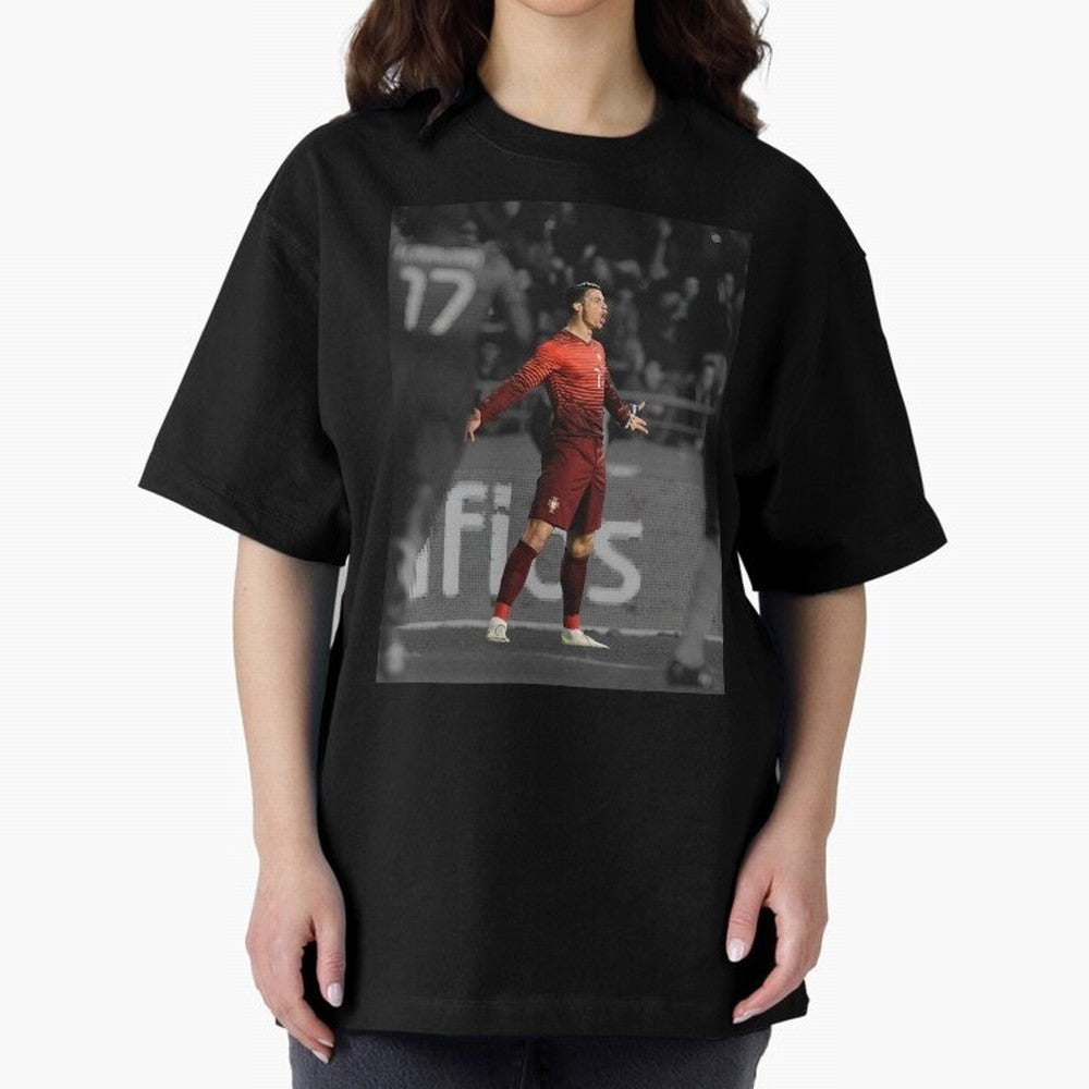 Cristiano Ronaldo Siuuuuuu,Ronaldo Gifts, Ronaldo Best Selling , Ronaldo Top Items Oversized T-Shirt Cheer through Every Moment of FIFA World Cup 2026 Group Stage Spirit, Inspired by Brazil, Mbappe and Neymar, Retro Football Energy, Iconic
