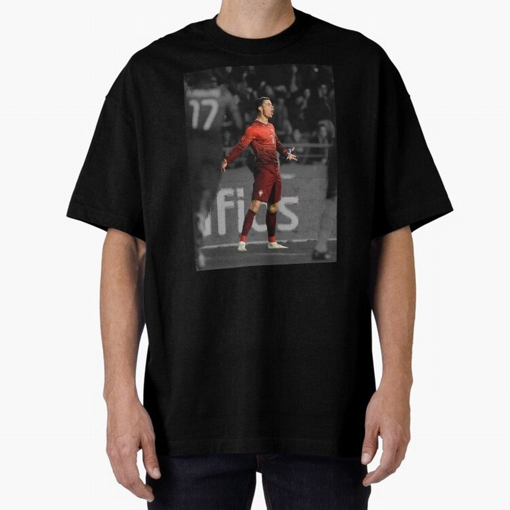 Cristiano Ronaldo Siuuuuuu,Ronaldo Gifts, Ronaldo Best Selling , Ronaldo Top Items Oversized T-Shirt Cheer through Every Moment of FIFA World Cup 2026 Group Stage Spirit, Inspired by Brazil, Mbappe and Neymar, Retro Football Energy, Iconic