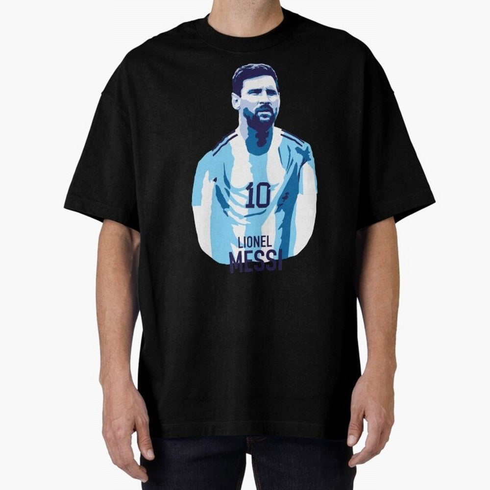 Messi Oversized T-Shirt Represent the Passion of FIFA World Cup 2026 USA Canada Mexico Driven by Haaland and Mbappe, England, France and Netherlands Energy, Football History, Final Match Energy, Crowd Noise and Once in a Lifetime Moments; Built for