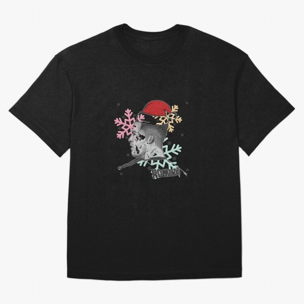 Cristiano Ronaldo and Christmas Oversized T-Shirt Refresh Global Football Passion for FIFA World Cup 2026, Highlighting CR7 and Messi, Netherlands, Champion Mindset, Group Stage Buzz, Knockout Tension and Passionate Fan Culture; Ideal for Fans Who