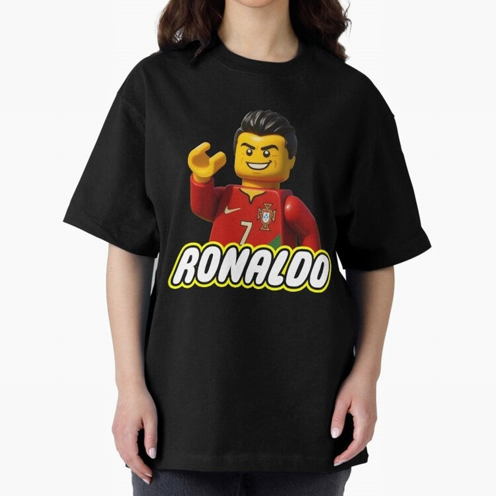 Block CR7 Oversized T-Shirt Unlock FIFA World Cup 2026 for Fans of Mbappe and Neymar and England, France and Netherlands, Bringing Retro Football Energy, Iconic Rivalries, Trophy Chase Drama and Stadium Atmosphere; Made for Collectors Who Enjoy