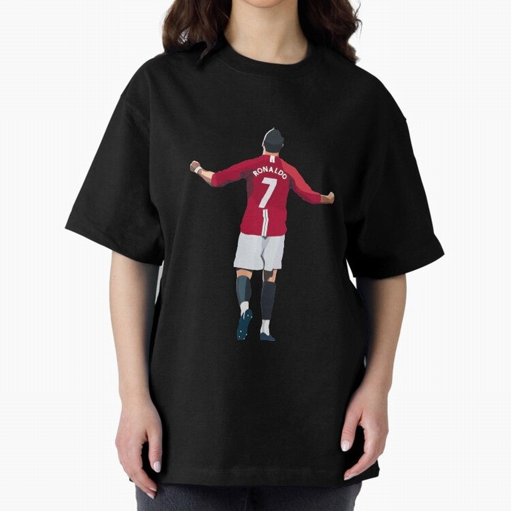 Cristiano Ronaldo Oversized T-Shirt Bring FIFA World Cup 2026 for Fans of Cristiano Ronaldo and Portugal, Spain and Germany, Bringing Soccer Culture, Superstar Moments, National Team Dreams and Competitive Fire; Perfect for Supporters Who Want Bold