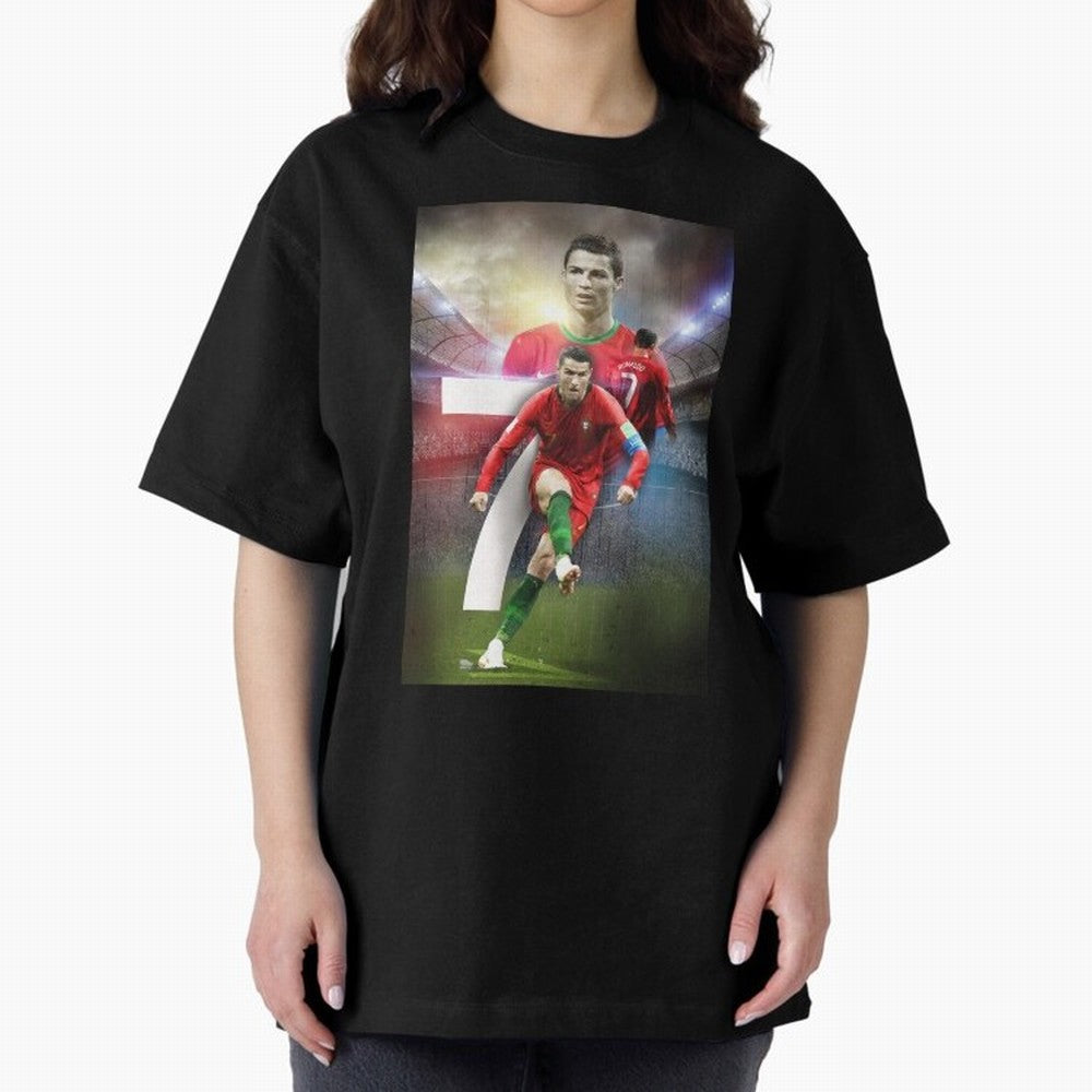 Cristiano Ronaldo Manchester United 4 Oversized T-Shirt Bring Stadium Energy to the FIFA World Cup 2026 Group Stage Journey through Messi and Cristiano Ronaldo Highlights, Portugal Pride, Global Supporter Spirit, Legendary Goals, National Colors