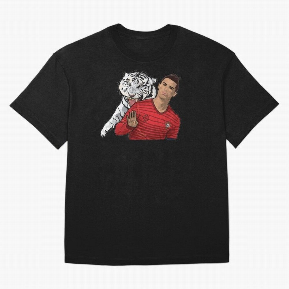 Cristiano Ronaldo Oversized T-Shirt Celebrate Classic Football Spirit in FIFA World Cup 2026 for Fans of Neymar and Spain, Bringing Tournament Hype, Historic Matchups, Family Viewing Parties and Global Sports Pride; Perfect for Supporters Who Want