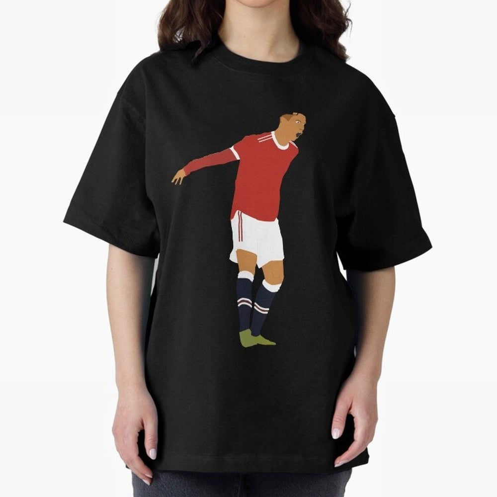 Cristiano Ronaldo Manchester United Oversized T-Shirt Show Up for the Glory of FIFA World Cup 2026 USA Canada Mexico for Fans of Messi and England, France and Netherlands, Bringing Global Supporter Spirit, Legendary Goals, National Colors and