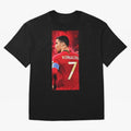 Cristiano Ronaldo Oversized T-Shirt Fuel Your Fan Pride for FIFA World Cup 2026 USA Canada Mexico with Neymar, Netherlands Energy, Stadium Memories, Football Loyalty, International Chants and Championship Tradition; Ideal for Football Dads,