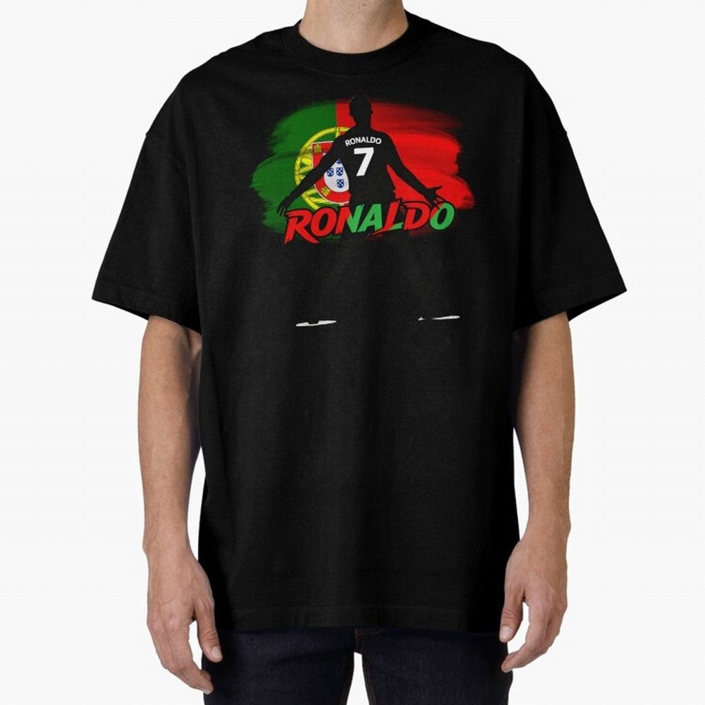 Portugal CR7 Fan World Cup Oversized T-Shirt Feel the Heartbeat of Match Day Hype around FIFA World Cup 2026 USA Canada Mexico, Mbappe and Neymar, Argentina, France and Brazil, Stadium Memories, Football Loyalty, International Chants and