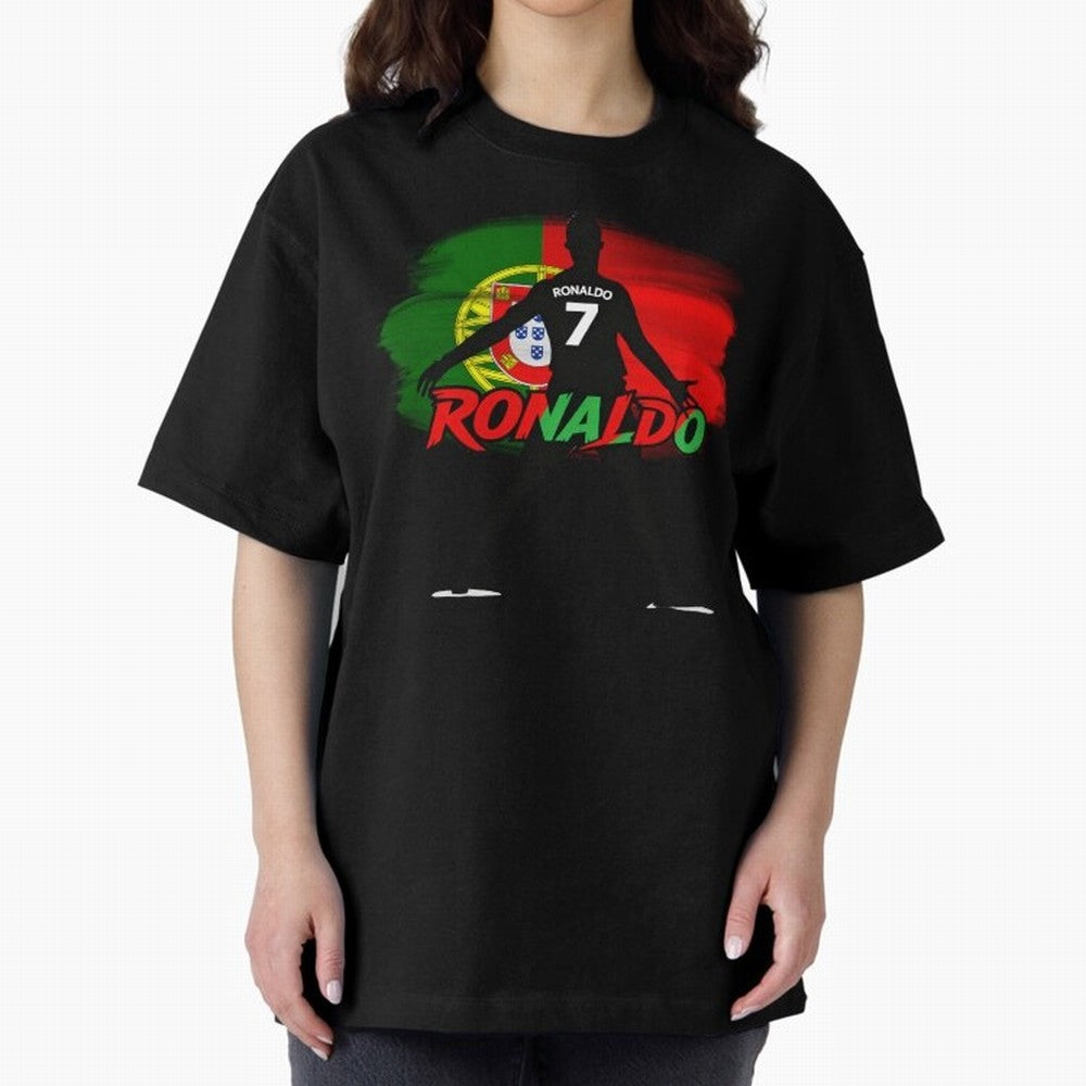 Portugal CR7 Fan World Cup Oversized T-Shirt Feel the Heartbeat of Match Day Hype around FIFA World Cup 2026 USA Canada Mexico, Mbappe and Neymar, Argentina, France and Brazil, Stadium Memories, Football Loyalty, International Chants and