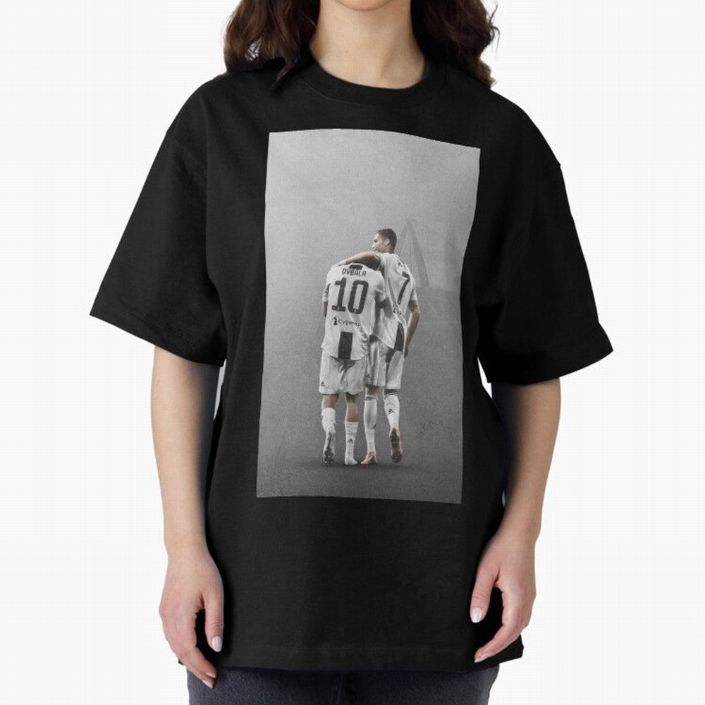 ronaldo with paulo dybala Oversized T-Shirt Unlock FIFA World Cup 2026 USA Canada Mexico Spirit, Made for Portugal, Cristiano Ronaldo, Game Day Rituals, Football Legends, Country Pride and the Road to the Final; Ideal for Passionate Fans Who Love