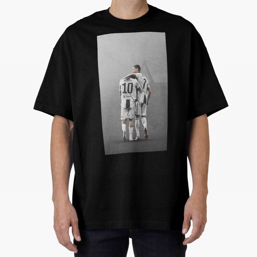ronaldo with paulo dybala Oversized T-Shirt Unlock FIFA World Cup 2026 USA Canada Mexico Spirit, Made for Portugal, Cristiano Ronaldo, Game Day Rituals, Football Legends, Country Pride and the Road to the Final; Ideal for Passionate Fans Who Love