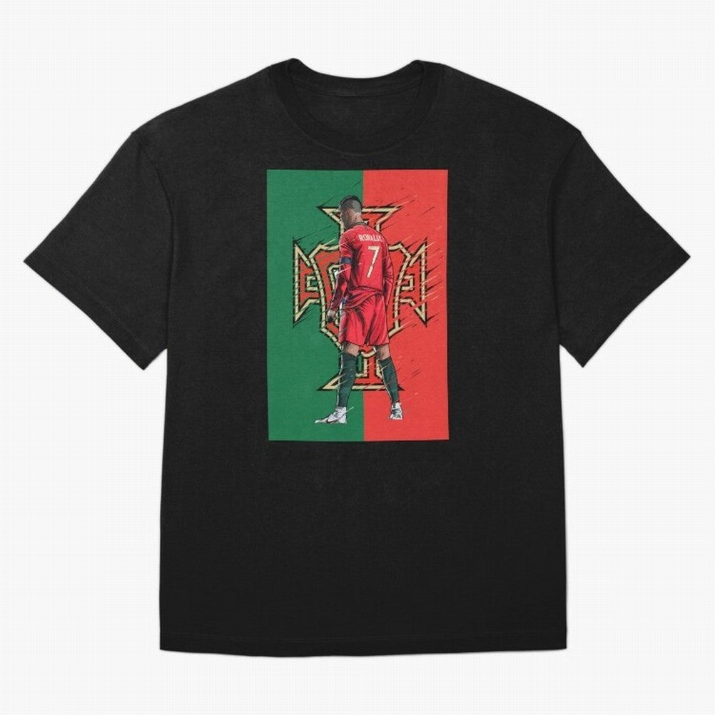 CR7 Portugal Oversized T-Shirt Show Match Day Excitement for FIFA World Cup 2026 USA Canada Mexico Spirit, Capturing France and Portugal, Mbappe, Stadium Memories, Football Loyalty, International Chants and Championship Tradition; Ideal for