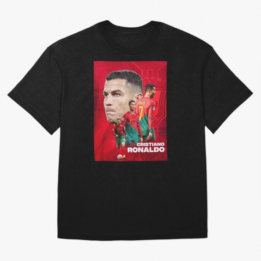 CRISTIANO RONALDO WORLD CUP 2022 Oversized T-Shirt Share the Excitement of Global Football Passion for FIFA World Cup 2026, Celebrating Mbappe, Brazil, Portugal and Argentina, Soccer Culture, Superstar Moments, National Team Dreams and Competitive