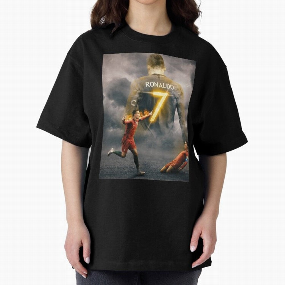 Art CR7 Wallpaper Oversized T-Shirt Make Every Kick Count in FIFA World Cup 2026 USA Canada Mexico Centered on Neymar, England and Germany Energy, Supporter Pride, Iconic Celebrations, Legendary Names and Global Match Day Energy; Made for Die Hard
