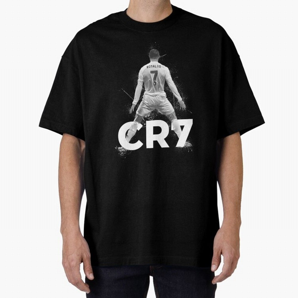 Cristiano Ronaldo CR7 Oversized T-Shirt Relive Legendary Nights from the FIFA World Cup 2026 USA Canada Mexico Journey through Messi, CR7 and Mbappe Highlights, Brazil Pride, Worldwide Fan Energy, Dramatic Goals, Stadium Lights and Championship