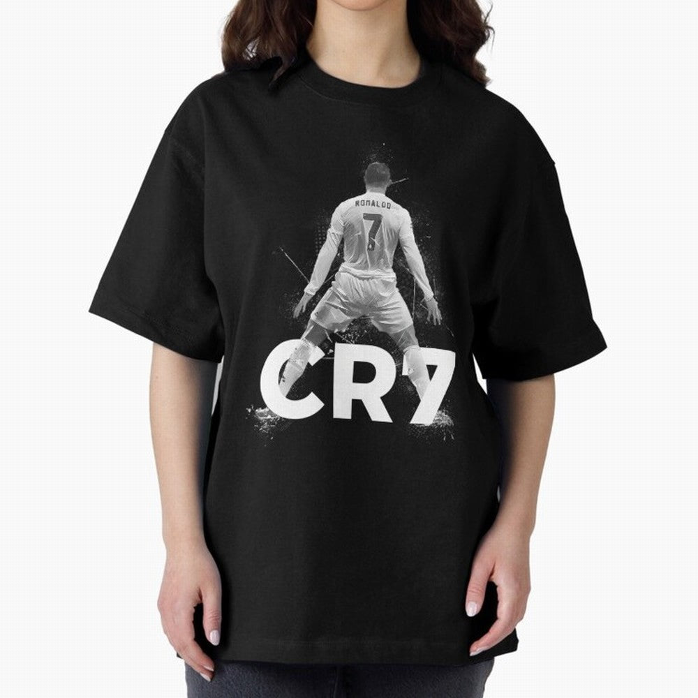 Cristiano Ronaldo CR7 Oversized T-Shirt Relive Legendary Nights from the FIFA World Cup 2026 USA Canada Mexico Journey through Messi, CR7 and Mbappe Highlights, Brazil Pride, Worldwide Fan Energy, Dramatic Goals, Stadium Lights and Championship