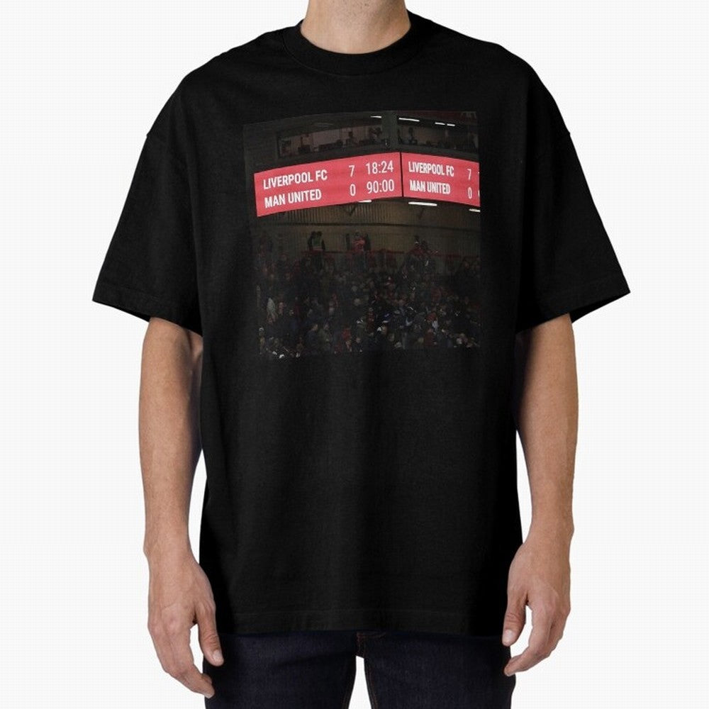 Liverpool 7 - 0 Manchester United Oversized T-Shirt Fuel the Hype around Match Day Hype around FIFA World Cup 2026, Cristiano Ronaldo, England and Germany, Football Festival Excitement, Trophy Ambitions, Country Rivalries and Star Player Buzz;