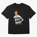 Cristiano Ronaldo Portugal Oversized T-Shirt Follow Every Goal of FIFA World Cup 2026 USA Canada Mexico Spirit, Featuring England, Cristiano Ronaldo, Football Passion, Legendary Performances, Festival Vibes and Supporter Community; Great for Watch