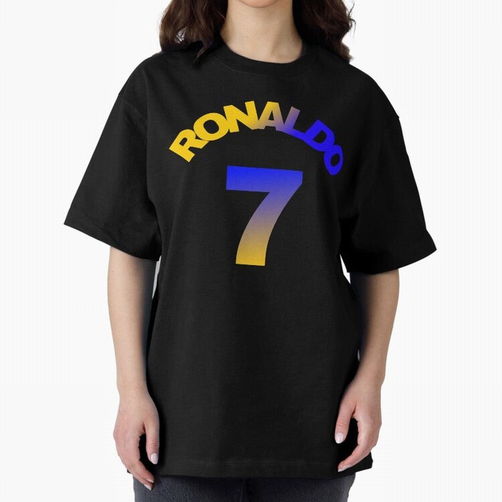 Cristiano Ronaldo Manchester United Oversized T-Shirt Follow the Final Road of the FIFA World Cup 2026 Group Stage Journey through Mbappe Highlights, Spain and Netherlands Pride, Championship Spirit, Famous Goals, Roaring Crowds and International